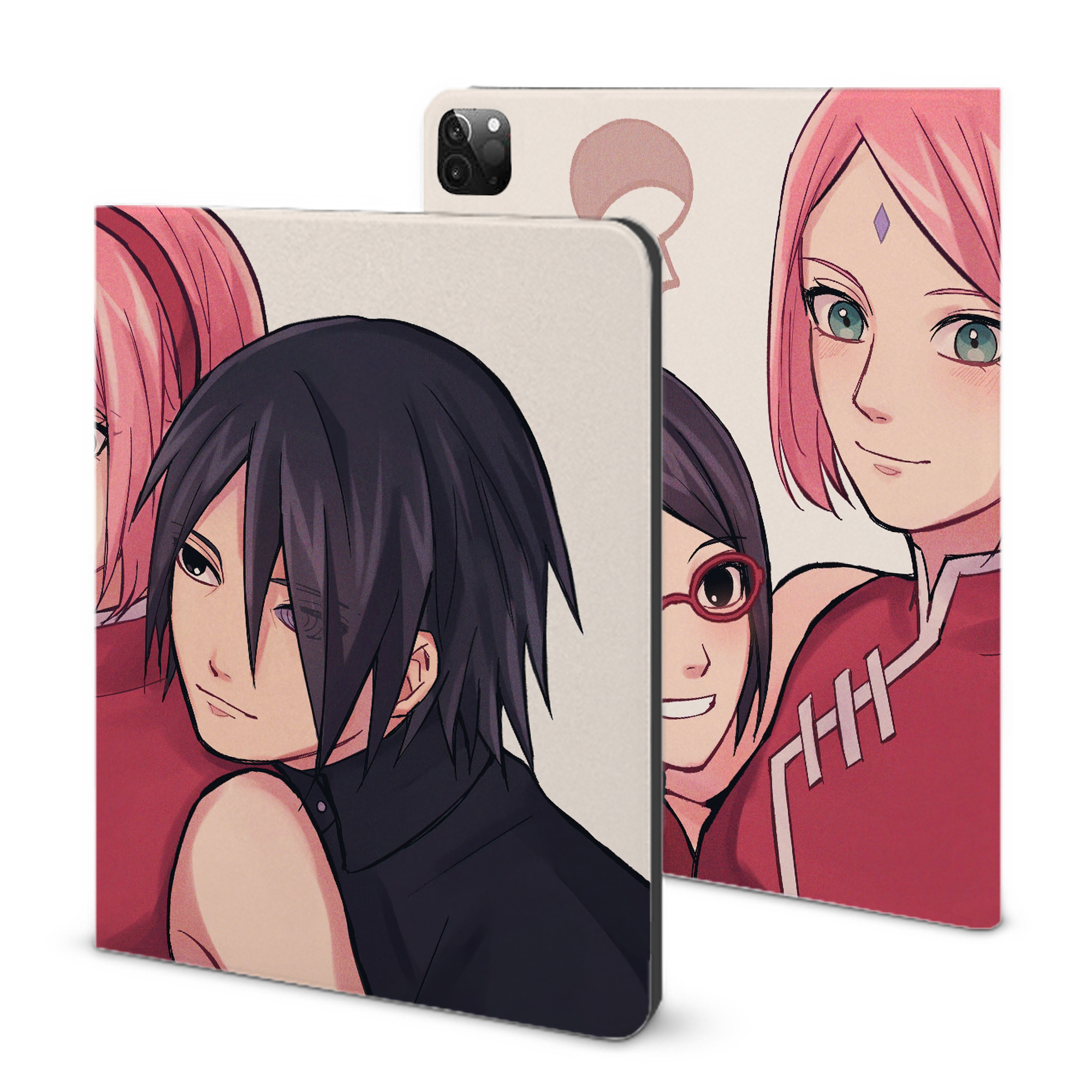 （画像用） NARUTO -ナルト- NARUTO -ナルト- 疾風伝 IPadケース ペンホルダー付き ブックスタイルデザイン